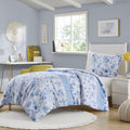 Floral Striped Duvet Cover Set