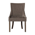 Ultra Upholstered Dining Side Chairs with wood legs (Set of 2)