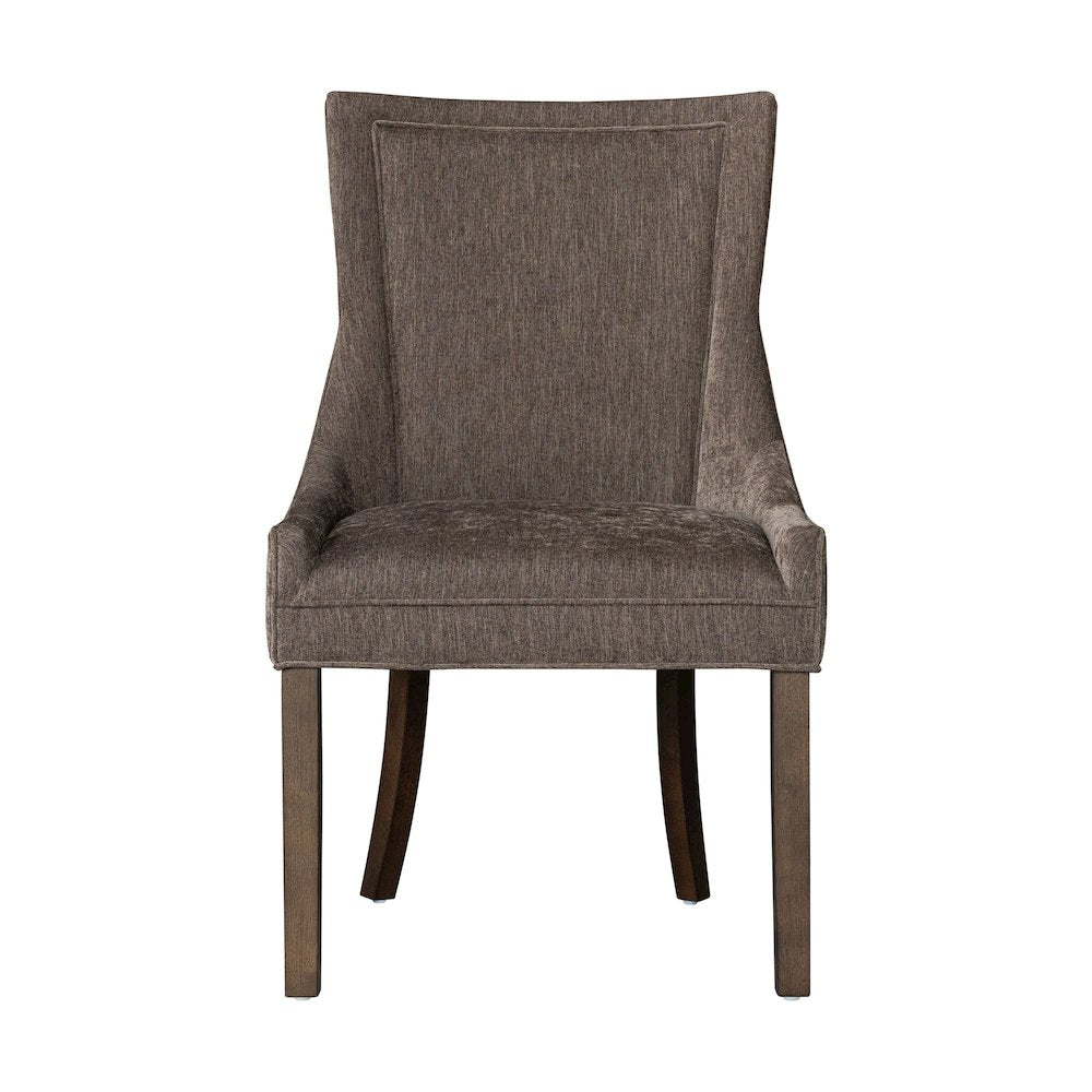 Ultra Upholstered Dining Side Chairs with wood legs (Set of 2)