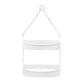 ATORSE Hanging Shower Basket Holder for Large and Small Bottles Home Bathroom White|Home & Garden