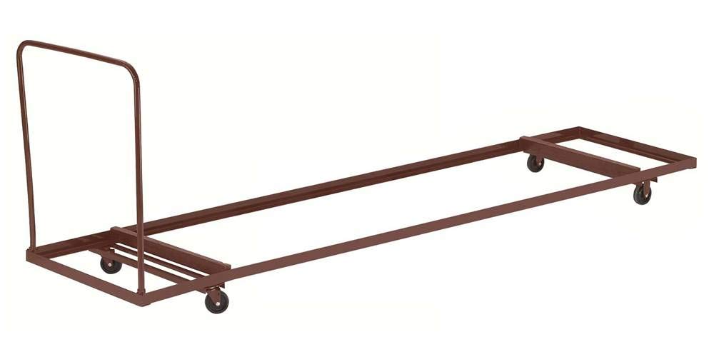 National Public Seating Folding Table Dolly - Dark Brown, 74in.Lx 31in.W x 43in.H, Model Number DY-3072