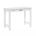 Furinno Jaya Writing Desk with Drawer, White