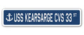 Uss Kearsarge Cvs 33 Street Sign Us Navy Ship Veteran Sailor Gift