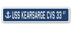 Uss Kearsarge Cvs 33 Street Sign Us Navy Ship Veteran Sailor Gift