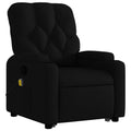 vidaXL Power Lift/Massage Recliner Armchair - Manual Recline, Fabric, Cup Holders, Vibration Massage, Dark Gray, for Living Room