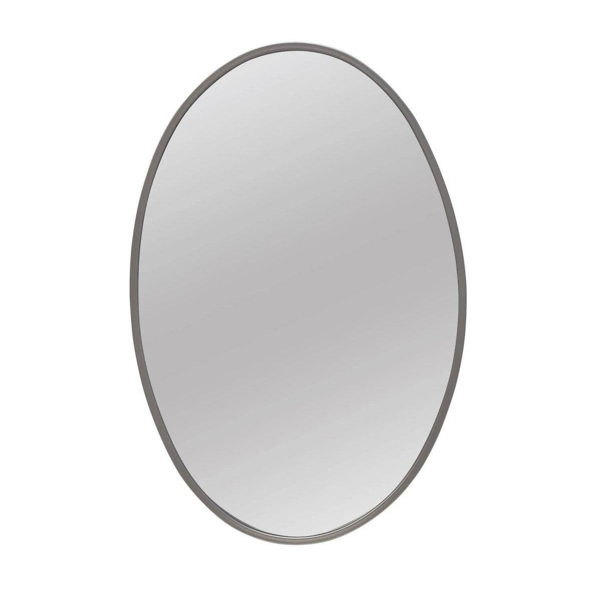 Stratton Home Harlow Oval Wall Mirror With Silver Finish S50146