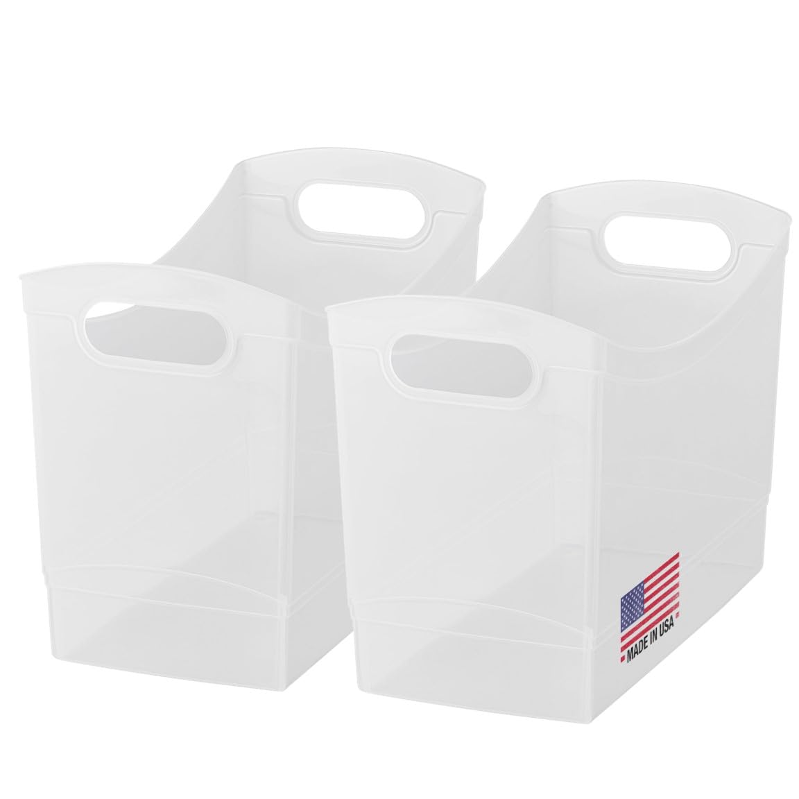 Modern Narrow Organizer Storage Bin, Clear Plastic Household Storage Container For Kitchen Pantry Storage, Under Sink Bin, Bathr