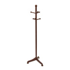 Winsome Wood Coat Tree With 6 Pegs, Antique Walnut (94672)
