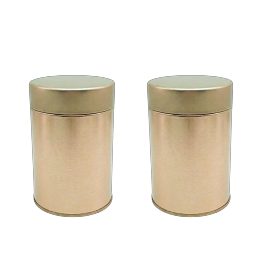 Return Gift Round Metal Tin Box for Storage Pack of 2