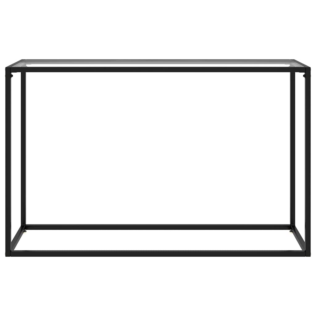 Console Table Transparent 47.2&quot;x13.8&quot;x29.5&quot; Tempered Glass