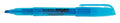 School Smart Pen Style Highlighters, Chisel Tip, Blue, Pack Of 12