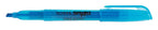School Smart Pen Style Highlighters, Chisel Tip, Blue, Pack Of 12