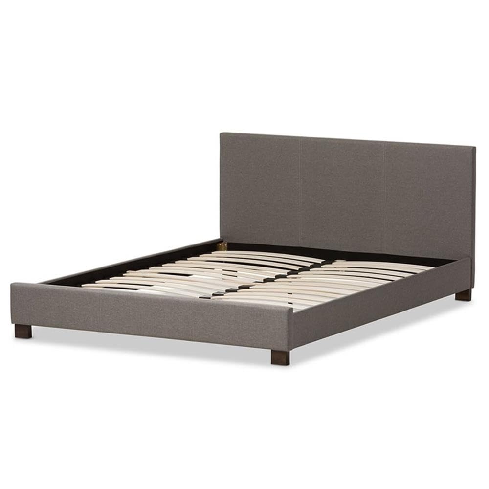 Baxton Studio Elizabeth Platform Bed Grey/Queen