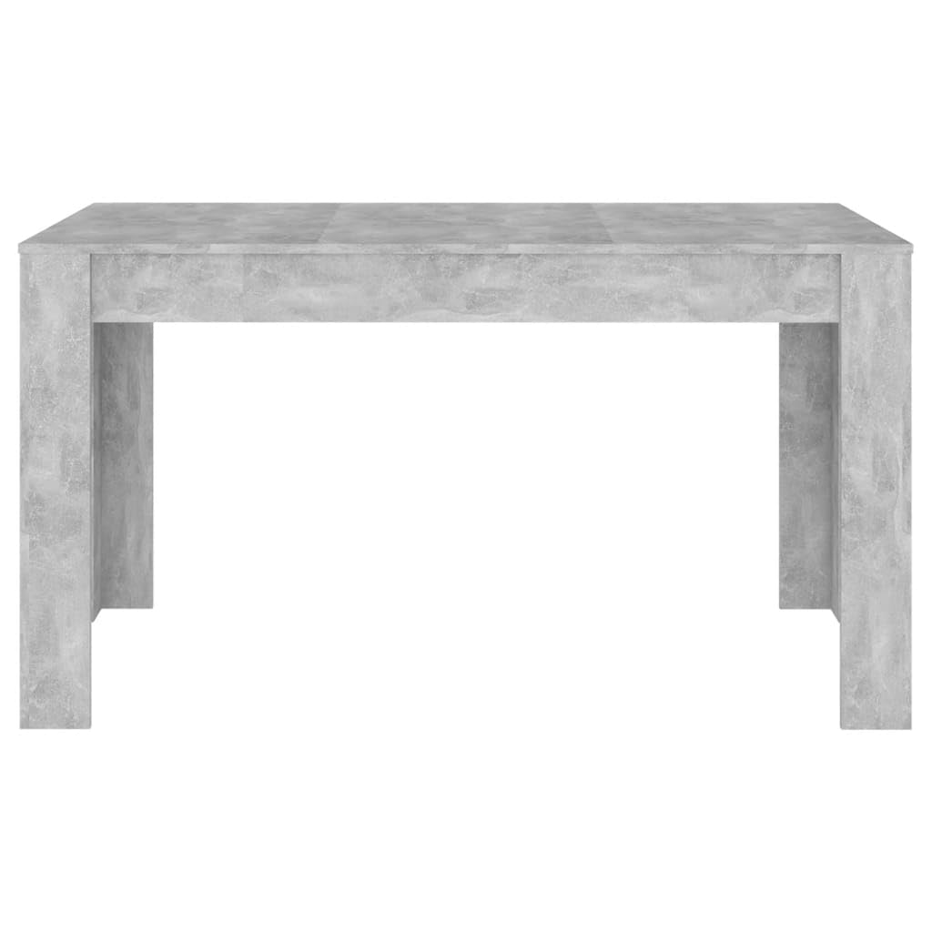 vidaXL Dining Table Concrete Gray 55.1&quot;x29.3&quot;x29.9&quot; Engineered Wood
