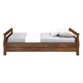 Royaloak New York American Wooden Diwan & Day Bed | Solid Wood |Thick Curved Wooden Post | Convertible To 2 Single Bed | Durable