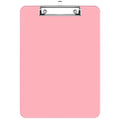 Rimilak Plastic Clipboards With Low Profile Metal Clip, Translucent Clip Board, 12.5 X 9 Inch Letter Size | Office Supply | Back