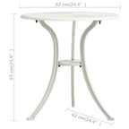 vidaXL Patio Table, Patio Table with Glass Top, Garden Table, Garden Furniture for Front Porch Deck Lawn Backyard, Industrial, Cast Aluminum