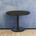 Flash Furniture Stiles 42'' Round Black Laminate Table Top with 24'' Round Table Height Base