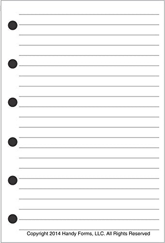 Pocket Size Notes Pages Planner Insert, Sized And Punched For Pocket Notebook (3.25' X 4.75')