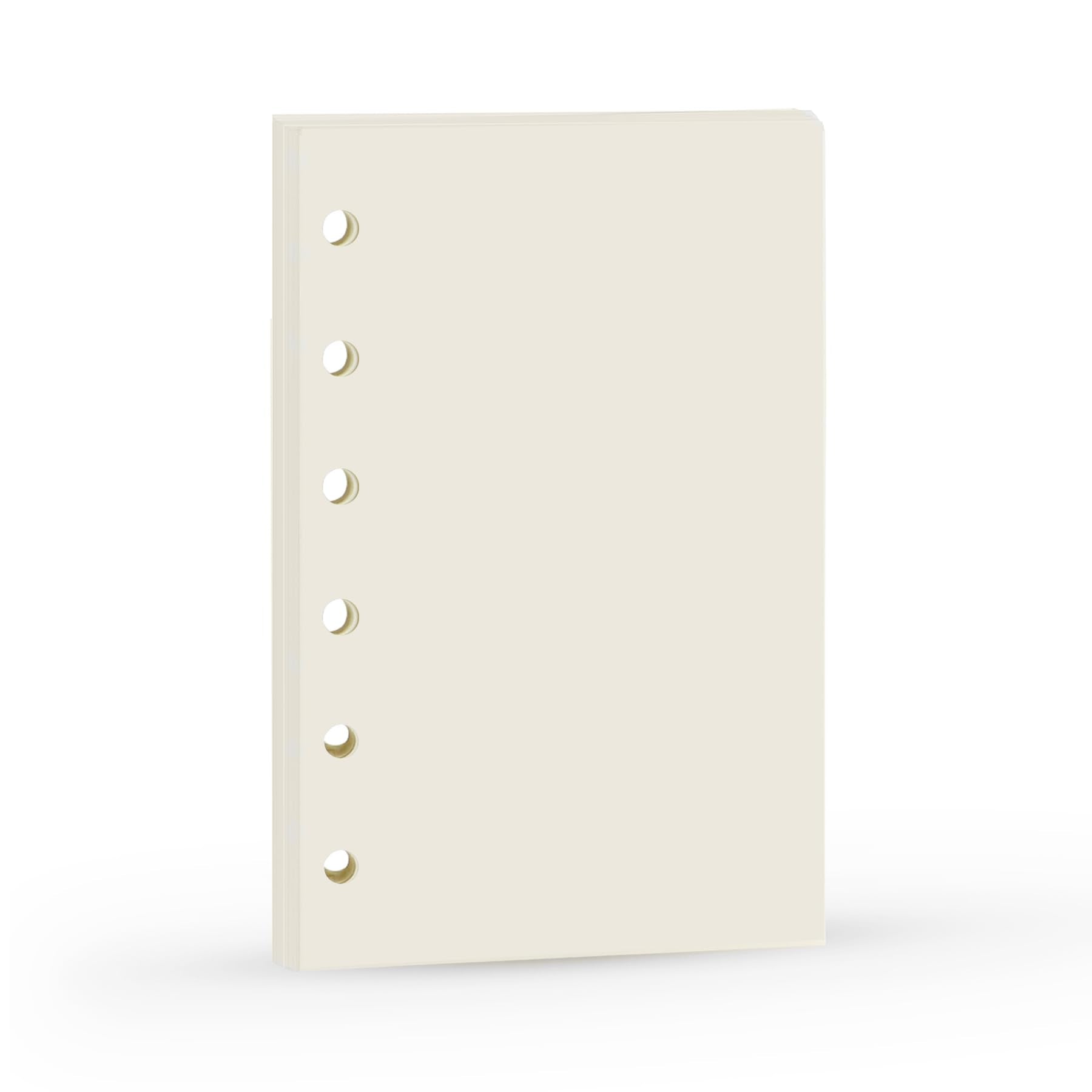 A7 Planner Inserts, Binder Refills For 6 Ring Spiral Notebook, Mini Blank Paper,6 Holes,For Portable Planner, 45Sheets/90 Pages,