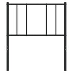 vidaXL Classic Metal Headboard - 39.4 inches, Robust Powder-Coated Steel Construction, Perfect Back Support, Easy Assembly, Ideal for Any Bed Frame, Black
