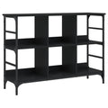 vidaXL Black Sideboard - Timeless Classic Engineered Wood Storage Cabinet with Adjustable Feet - Ideal for Living Room, Bedroom, or Office