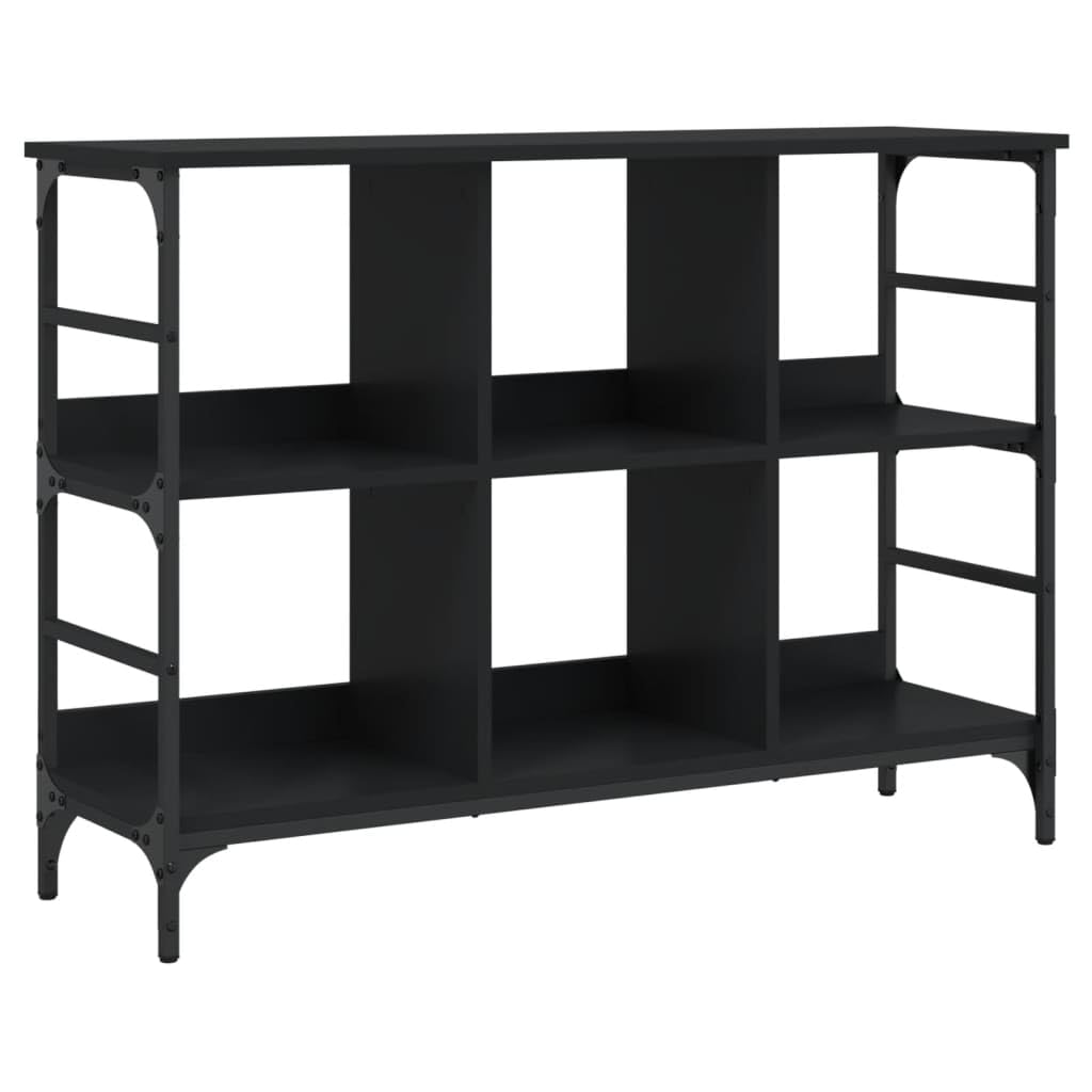 vidaXL Black Sideboard - Timeless Classic Engineered Wood Storage Cabinet with Adjustable Feet - Ideal for Living Room, Bedroom, or Office