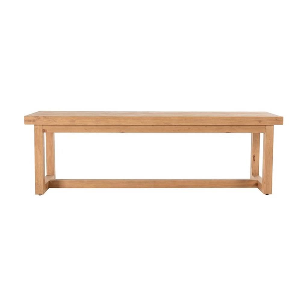 Kosas Home Fenmore 18&Quot; Laid-Back Pine Wood Dining Bench In Natural