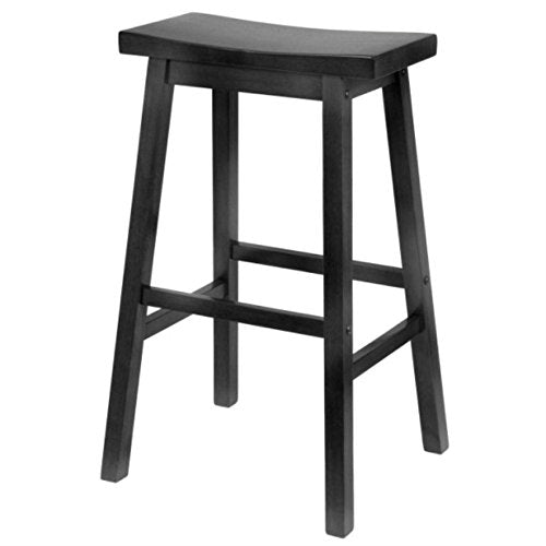 Ergode Wood Ivy Bar Stool - Farmhouse Charm, Weathered Finish, Stable & Comfortable, 220lbs Capacity, Versatile Stand/Side Piece, Rustic Gray (20089-VV)