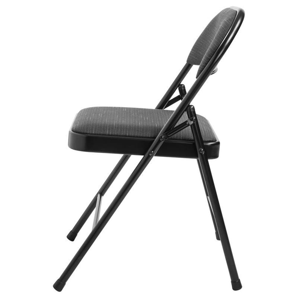 Commercialine 950 Series 29.25&quot; Folding Chair in Star Trail Black (Set of 4)