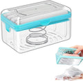 Styxon Soap Holder, Dispenser Box, 2 in 1 Portable Multifunctional Soap Dish with Sawtooth Roller & Drain Holes for Bathroom |12