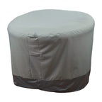 Hudson Comfort Papasan Chair Cover - Waterproof Outdoor Cover - Click-Close Straps And Elastic Hem Cord For Custom Fit - Durable Padded Handle & Air Vent For Circulation - 52' Dia X 35' Height (Gray)