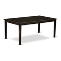 East West Furniture HET-CAP-T Henley Modern Kitchen Table - a Rectangle Dining Table Top with Butterfly Leaf, 42x72 Inch, Cappuccino