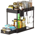 Sink Organizer Pull Out Storage Rack | Plastic Sliding Drawer Cabinet Organizer For Kitchen & Bathroomstorage Rack2