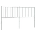vidaXL Black Metal Headboard – Classic Styling, Powder-Coated Steel, Excellent Back Support, Sturdy and Stable Legs, Easy Assembly, 59.1" Mattress Width Suitable.