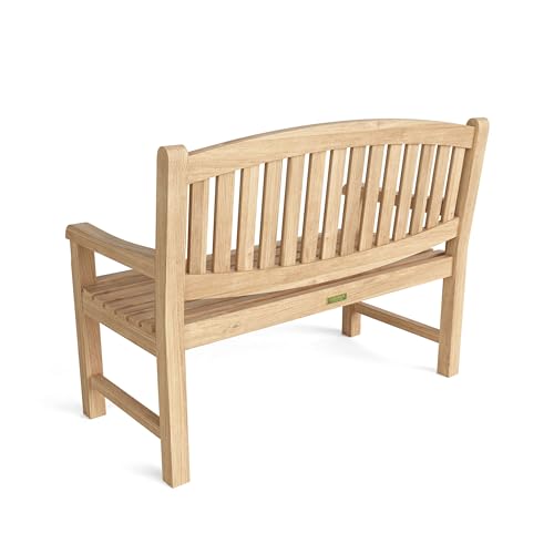 Anderson Teak BH-004O Kingston 2-Seater Outdoor Bench, Honey Golden Teak