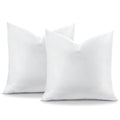 Otostar Pack Of 2 Down And Feather Throw Pillow Inserts, 22 X 22 Soft Fluffy Square Pillow Inserts With 100% Cotton Cover Decora