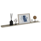 Furniking Wall Shelves 2 pcs Concrete Gray 45.3"x3.5"x1.2"