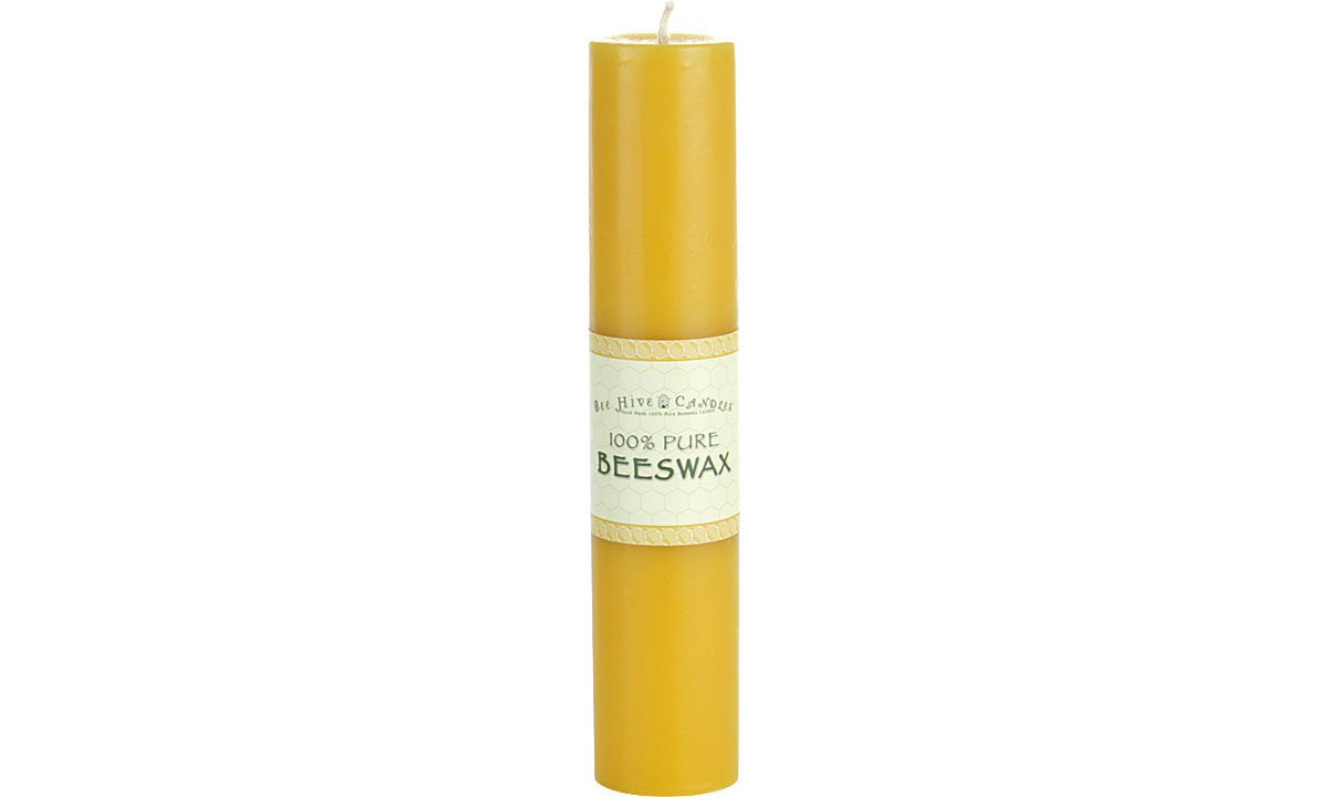 Bee Hive Candles 100% Pure Beeswax Pillar Candle (2 x 9)