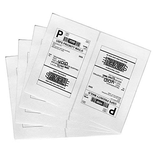 Shipping Labels With Rounded Corner, 8.5 X 5.5 Inches Half Sheet Self Adhesive Shipping Address Labels For Laser And Inkjet Prin
