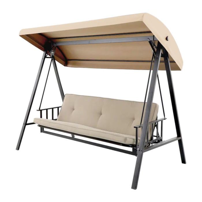 Garden Winds Replacement Canopy Top Cover Compatible with Style Selections Swing - Only Fits Model GCS00395A - RipLock 350