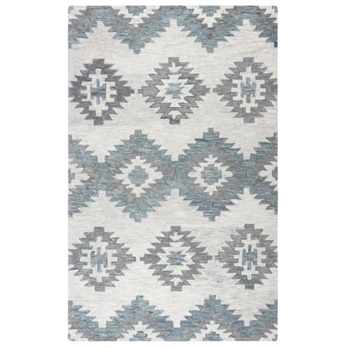Rizzy Home Alora Decor Napoli 9' X 12' Southwestern Motifs Ivory/Ivory Hand-Tufted Area Rug