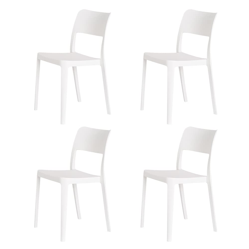 Lagoon La Vie 7201 Stackable Dining Chair - 2 Pcs/Set (White)