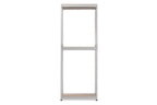 Baxton Studio Gavin White Metal 3-Shelf Closet Storage Racking Organizer