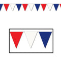 Outdoor Pennant Banner (red, white, blue) Party Accessory (1 count) (1/Pkg)