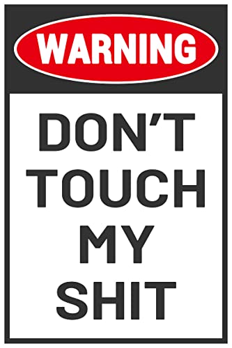 Bestylez Man Cave Do Not Touch Sign, Workshop Accessories, Garage Decor Sign, Funny Dad Gifts 12' * 8' (186)