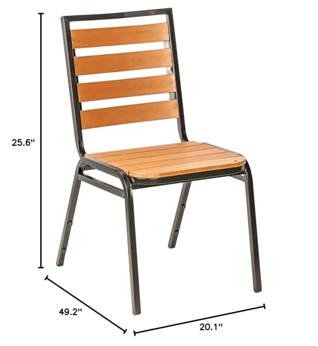 Lorell Teak Outdoor Chair - Thumbnail 2