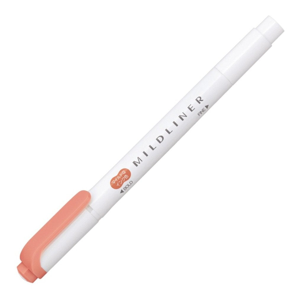 Zebra B-Wkt7-Mve Highlighter, Mild Liner, Vermilion, 10 Pieces