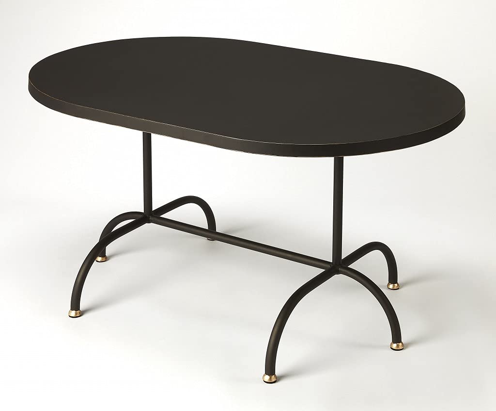 HomeRoots Iron, MDF Cleo Black Gold Coffee Table