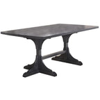 Best Quality Furniture Light Gray Linen Look Upholstered 6 Piece Dining Set With Bench